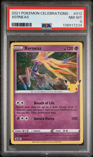 2021 POKEMON CELEBRATIONS #012 XERNEAS