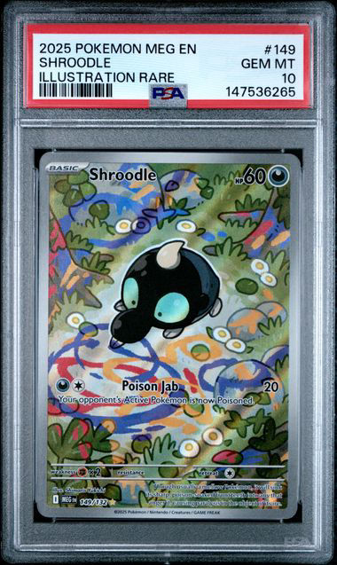 2025 POKEMON MEG EN-MEGA EVOLUTION #149 SHROODLE ILLUSTRATION RARE