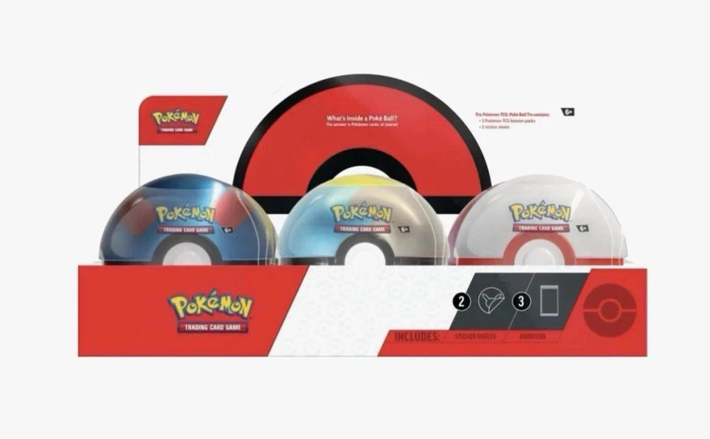 2025 Pokemon Poke Ball Tin   sold per tin !!
